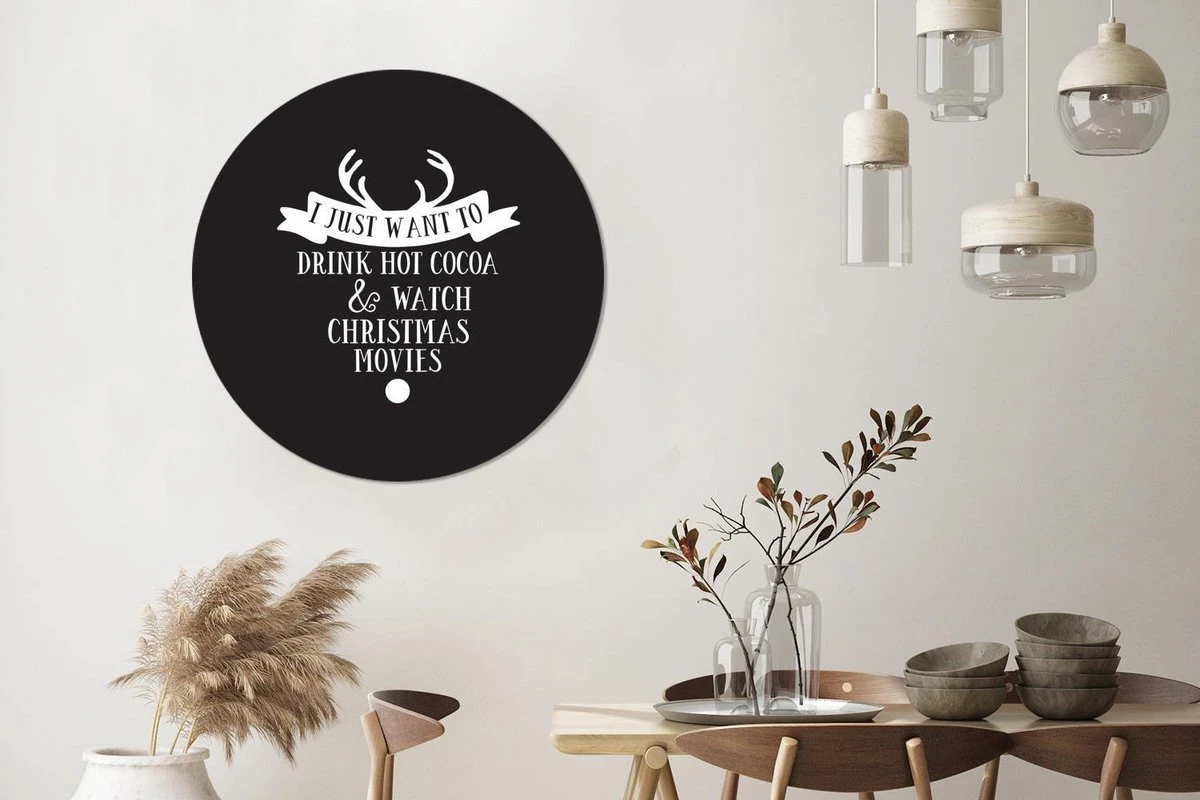 Citation De Noël Je Veux Juste Boire Du Chocolat Chaud Avec Un Fond Noir Sticker Papier Peint Cercle Mural - 100x100 Cm - Peinture Ronde - Cercle Papier Peint - Cercle Mural - Cercle Vivant - Autocollant Et Découpe Ronde 6 Citation De Noël Je Veux Juste Boire Du Chocolat Chaud Avec Un Fond Noir Sticker Papier Peint Cercle Mural - 100x100 Cm - Peinture Ronde - Cercle Papier Peint - Cercle Mural - Cercle Vivant - Autocollant Et Découpe Ronde – Image 4