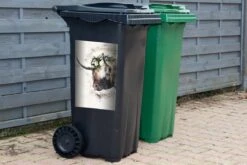 Sticker Conteneur Scottish HighlanderIllustrations De Noël - Highlander écossais Sur Fond De Journaux -Jingle Bells Boutique 1200x800 2529