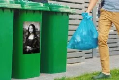 Sticker Conteneur Vieux MaîtresIllustrations De Noël - Mona Lisa Par Le Vieux Maître Leonardo De Vinci Décoré D'éléments Dorés -Jingle Bells Boutique 1200x800 2552