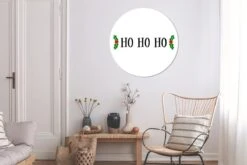 Citation De Noël Ho Ho Ho Sur Fond Blanc Sticker Mural Cercle Mural - 100x100 Cm - Peinture Ronde - Cercle De Papier Peint - Cercle Mural - Cercle Vivant - Autocollant Et Découpe Ronde -Jingle Bells Boutique 1200x800 256