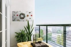 Poster De Jardin Hiver - Couronne De Noël - Noël - 60x30 Cm - Toile De Jardin - Poster Extérieur -Jingle Bells Boutique 1200x800 2570