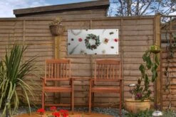 Poster De Jardin Hiver - Couronne De Noël - Noël - 60x30 Cm - Toile De Jardin - Poster Extérieur -Jingle Bells Boutique 1200x800 2572