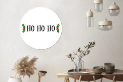 Citation De Noël Ho Ho Ho Sur Fond Blanc Sticker Mural Cercle Mural - 100x100 Cm - Peinture Ronde - Cercle De Papier Peint - Cercle Mural - Cercle Vivant - Autocollant Et Découpe Ronde -Jingle Bells Boutique 1200x800 258