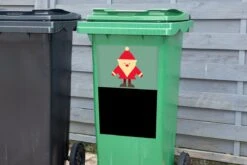 Sticker Container Dessin - Noël - Père Noël - Citations - Blauw - Vintage - 40x60 Cm - Sticker Kliko -Jingle Bells Boutique 1200x800 2585