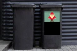 Sticker Container Dessin - Noël - Père Noël - Citations - Blauw - Vintage - 40x60 Cm - Sticker Kliko -Jingle Bells Boutique 1200x800 2586