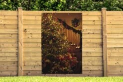 Sapin De Noël Lumineux Avec Cadeaux Affiche De Jardin En Vrac 120x180 Cm - Toile De Jardin / Toile D'extérieur / Peintures D'extérieur (décoration De Jardin) XXL / Groot Format! -Jingle Bells Boutique 1200x800 2604