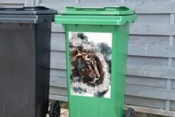 Sticker Conteneur TigreIllustrations De Noël - Tête De Tigre Sur Fond De Journaux -Jingle Bells Boutique 1200x800 2651