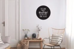 Citation De Noël C'est La Période La Plus Merveilleuse De L'année Sur Fond Noir Sticker Papier Peint Cercle Mural - ⌀ 30 Cm - Peinture Ronde - Cercle Papier Peint - Cercle Mural - Cercle Vivant - Autocollant Et Découpe Ronde -Jingle Bells Boutique 1200x800 267