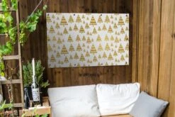 Affiche De Jardin - Toile De Jardin - Affiches Extérieures - Noël - Sapins De Sapins De Noël - Or - Motifs - Posters De Jardin Cm - Jardin -Jingle Bells Boutique 1200x800 2695