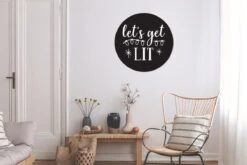 Citation De Noël Allumons - Nous Sur Un Fond Noir Sticker Papier Peint Cercle Mural - 50x50 Cm - Peinture Ronde - Cercle Papier Peint - Cercle Mural - Cercle Vivant - Autocollant & Découpe Ronde -Jingle Bells Boutique 1200x800 275