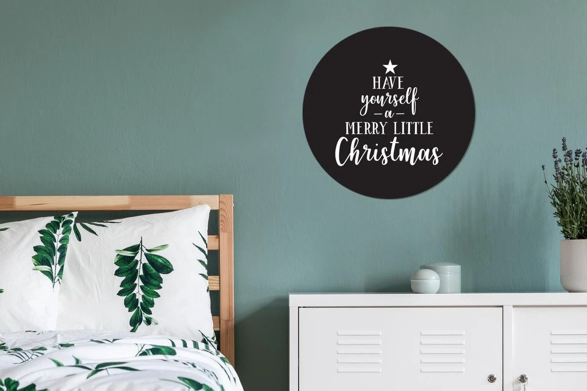 Citation De Noël Passez Un Joyeux Petit Noël Avec Un Fond Noir Sticker Papier Peint Cercle Mural - 50x50 Cm - Peinture Ronde - Cercle Papier Peint - Cercle Mural - Cercle Vivant - Autocollant Et Découpe Ronde 4 Citation De Noël Passez Un Joyeux Petit Noël Avec Un Fond Noir Sticker Papier Peint Cercle Mural - 50x50 Cm - Peinture Ronde - Cercle Papier Peint - Cercle Mural - Cercle Vivant - Autocollant Et Découpe Ronde – Image 2