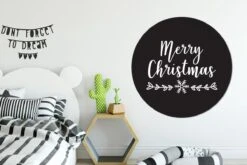 Citation De Noël Joyeux Noël Sur Fond Noir Sticker Papier Peint Cercle Mural - - 140 Cm - Peinture Ronde - Cercle Papier Peint - Cercle Mural - Cercle Vivant - Autocollant & Découpe Ronde -Jingle Bells Boutique 1200x800 3