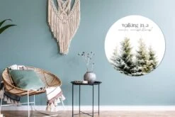 Cercle De Papier Peint - Noël - Hiver - Sapin De Noël - 100x100 Cm - Cercle Mural - Autocollant - Sticker Papier Peint XXL -Jingle Bells Boutique 1200x800 317