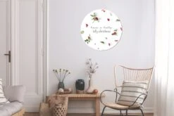 WallCircle - Stickers Muraux - Cercle Papier Peint - Noël - Baies - Plantes - 50x50 Cm - Cercle Mural - Auto Adhésif - Autocollant Papier Peint Rond -Jingle Bells Boutique 1200x800 337