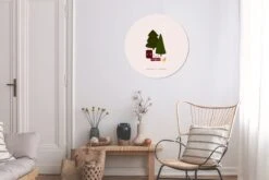 Wallpaper Circle - Sapins De Noël - Cadeaux - Hiver - Citation - 50x50 Cm - Wall Circle - Auto-adhésif - Wallpaper Sticker -Jingle Bells Boutique 1200x800 347