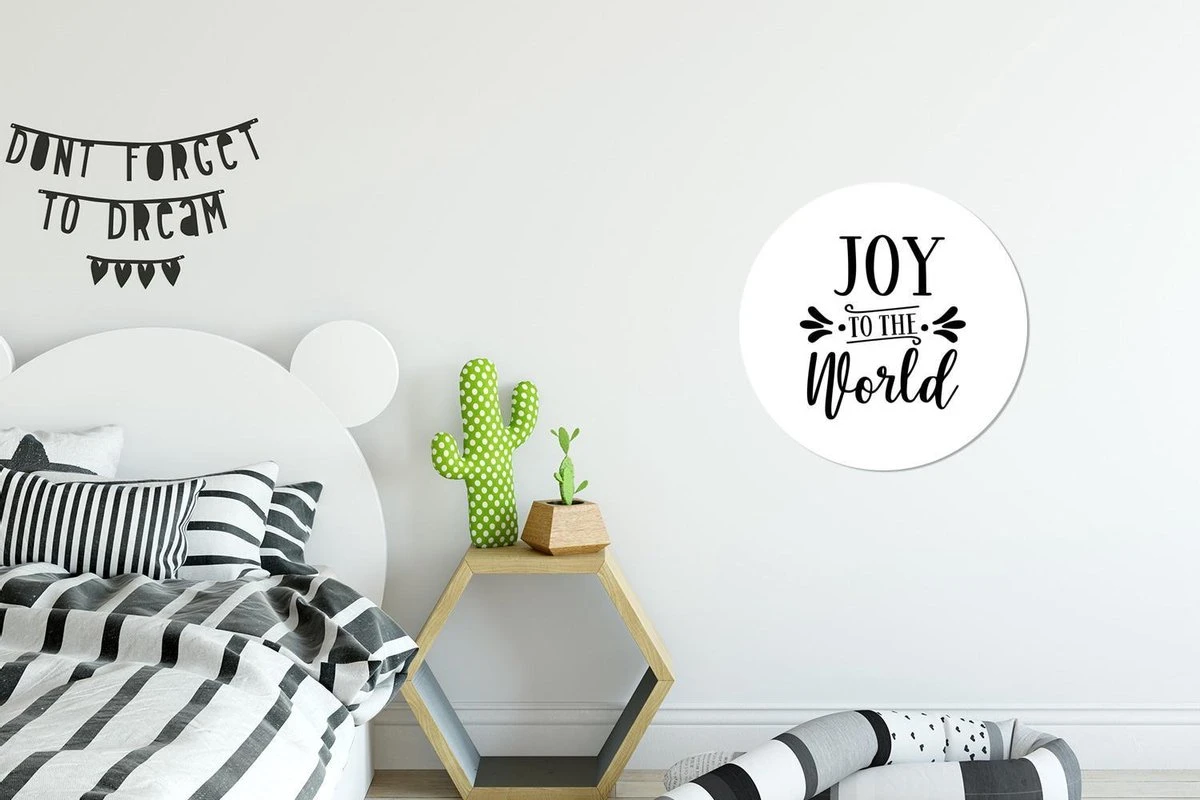 Citation De Noël Joy Au Monde Sur Fond Blanc Sticker Papier Peint Cercle Mural - ⌀ 30 Cm - Peinture Ronde - Cercle Papier Peint - Cercle Mural - Cercle Vivant - Autocollant & Découpe Ronde 6 Citation De Noël Joy Au Monde Sur Fond Blanc Sticker Papier Peint Cercle Mural - ⌀ 30 Cm - Peinture Ronde - Cercle Papier Peint - Cercle Mural - Cercle Vivant - Autocollant & Découpe Ronde – Image 4