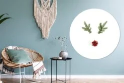 WallCircle - Stickers Muraux - Cercle Papier Peint - Noël - Hiver - Renne - 120x120 Cm - Cercle Mural - Auto Adhésif - Sticker Papier Peint Rond XXL -Jingle Bells Boutique 1200x800 402