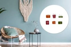 WallCircle - Stickers Muraux - Cercle Papier Peint - Noël - Cadeau - Design - 140x140 Cm - Cercle Mural - Auto Adhésif - Autocollant Rond Papier Peint -Jingle Bells Boutique 1200x800 468