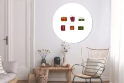 WallCircle - Stickers Muraux - Cercle Papier Peint - Noël - Cadeau - Design - 140x140 Cm - Cercle Mural - Auto Adhésif - Autocollant Rond Papier Peint -Jingle Bells Boutique 1200x800 469