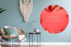 WallCircle - Stickers Muraux - Cercle Papier Peint - Noël - Rouge - Citation - 140x140 Cm - Cercle Mural - Auto Adhésif - Autocollant Rond Papier Peint -Jingle Bells Boutique 1200x800 473