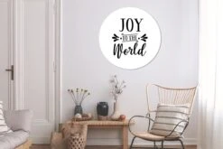 Citation De Noël Joy Au Monde Sur Fond Blanc Sticker Mural Cercle Mural - 100x100 Cm - Peinture Ronde - Cercle Papier Peint - Cercle Mural - Cercle Vivant - Autocollant & Coupe Ronde -Jingle Bells Boutique 1200x800 497
