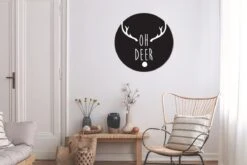 Citation De Noël Oh Cerf Sur Fond Noir Sticker Mural Cercle Mural - 80x80 Cm - Peinture Ronde - Cercle Papier Peint - Cercle Mural - Cercle Vivant - Autocollant & Découpe Ronde -Jingle Bells Boutique 1200x800 509