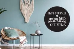 Citation De Noël Ayez Un Joyeux Petit Noël Avec Un Fond Noir Sticker Papier Peint Cercle Mural - 100x100 Cm - Peinture Ronde - Cercle Papier Peint - Cercle Mural - Cercle Vivant - Autocollant & Découpe Ronde -Jingle Bells Boutique 1200x800 519
