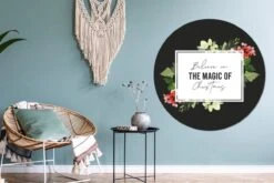 WallCircle - Stickers Muraux - Cercle Papier Peint - Noël - Citation - Magie - 140x140 Cm - Cercle Mural - Auto Adhésif - Autocollant Rond Papier Peint -Jingle Bells Boutique 1200x800 544