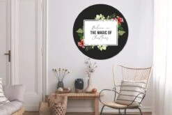 WallCircle - Stickers Muraux - Cercle Papier Peint - Noël - Citation - Magie - 140x140 Cm - Cercle Mural - Auto Adhésif - Autocollant Rond Papier Peint -Jingle Bells Boutique 1200x800 545