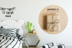 WallCircle - Stickers Muraux - Cercle Papier Peint - Noël - Cadeau - Citation - 140x140 Cm - Cercle Mural - Auto Adhésif - Autocollant Rond Papier Peint -Jingle Bells Boutique 1200x800 57