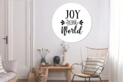 Citation De Noël Joy Au Monde Sur Fond Blanc Sticker Mural Cercle Mural - ⌀ 120 Cm - Peinture Ronde - Cercle Papier Peint - Cercle Mural - Cercle Vivant - Autocollant & Coupe Ronde -Jingle Bells Boutique 1200x800 584