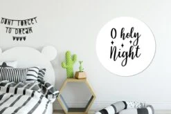 Citation De Noël O Sainte Nuit Avec Un Fond Blanc Sticker Mural Cercle Mural - 100x100 Cm - Peinture Ronde - Cercle De Papier Peint - Cercle Mural - Cercle Vivant - Autocollant -Jingle Bells Boutique 1200x800 6