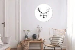 Citation Eat Drink And Be Merry Décoration Murale Noël Noir Sur Blanc Sticker Mural Cercle Mural - 80x80 Cm - Peinture Ronde - Cercle Papier Peint - Cercle Mural - Cercle Vivant - Autocollant & Coupe Ronde -Jingle Bells Boutique 1200x800 616