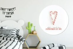 WallCircle - Stickers Muraux - Cercle Papier Peint - Noël - Snoep - Citation - 140x140 Cm - Cercle Mural - Auto Adhésif - Autocollant Rond Papier Peint -Jingle Bells Boutique 1200x800 660