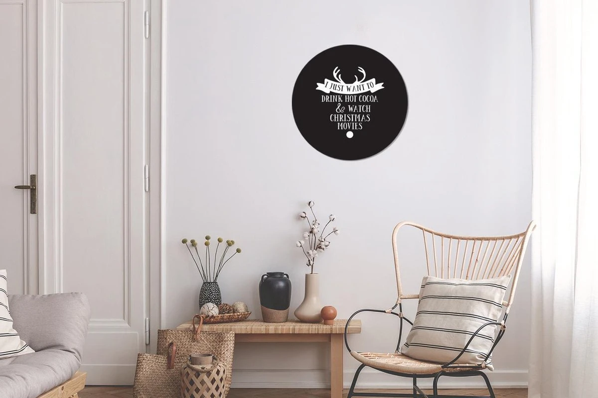 Citation De Noël Je Veux Juste Boire Du Chocolat Chaud Avec Un Fond Noir Sticker Papier Peint Cercle Mural - ⌀ 30 Cm - Peinture Ronde - Cercle Papier Peint - Cercle Mural - Cercle Vivant - Autocollant Et Découpe Ronde 6 Citation De Noël Je Veux Juste Boire Du Chocolat Chaud Avec Un Fond Noir Sticker Papier Peint Cercle Mural - ⌀ 30 Cm - Peinture Ronde - Cercle Papier Peint - Cercle Mural - Cercle Vivant - Autocollant Et Découpe Ronde – Image 4