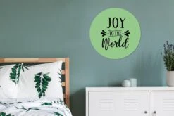 Citation De Noël Joy Au Monde Sur Fond Vert Sticker Mural Cercle Mural - 50x50 Cm - Peinture Ronde - Cercle Papier Peint - Cercle Mural - Cercle Vivant - Autocollant Et Coupe Ronde -Jingle Bells Boutique 1200x800 684