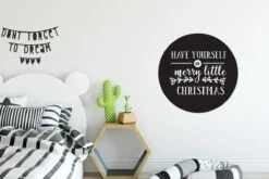 Citation De Noël Ayez Un Joyeux Petit Noël Avec Un Fond Noir Sticker Papier Peint Cercle Mural - 50x50 Cm - Peinture Ronde - Cercle Papier Peint - Cercle Mural - Cercle Vivant - Autocollant & Découpe Ronde -Jingle Bells Boutique 1200x800 690