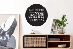 Citation De Noël Ayez Un Joyeux Petit Noël Avec Un Fond Noir Sticker Papier Peint Cercle Mural - 50x50 Cm - Peinture Ronde - Cercle Papier Peint - Cercle Mural - Cercle Vivant - Autocollant & Découpe Ronde -Jingle Bells Boutique 1200x800 691