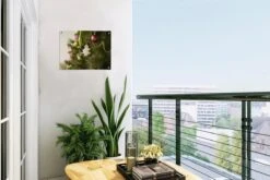 Un Gros Plan D'un Poster De Jardin Décoré De Sapin De Noël 40x30 Cm - Petit - Toile De Jardin / Toile D'extérieur / Peintures D'extérieur (décoration De Jardin) -Jingle Bells Boutique 1200x800 732