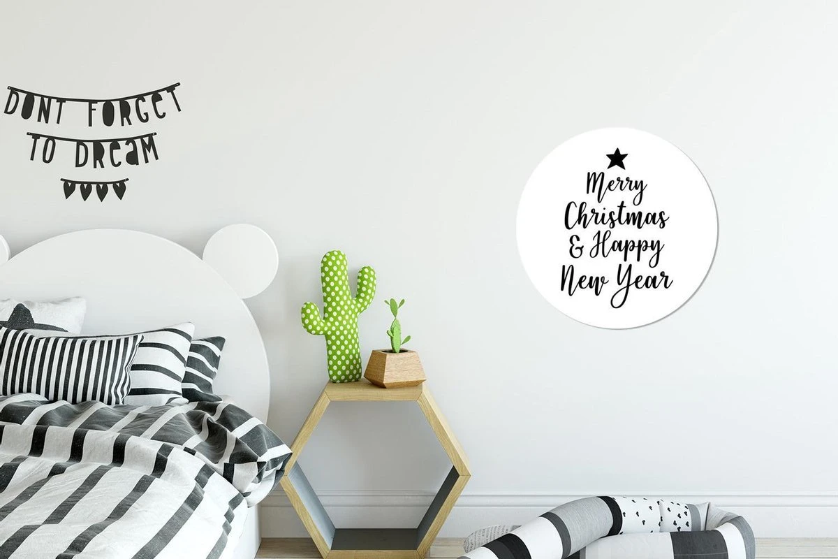Noël Citation Joyeux Noël Et Happy Année Sur Un Autocollant Fond Blanc Papier Peint Cercle Mur - ⌀ 30 Cm - Peinture Ronde - Cercle De Papier Peint - Cercle De Mur - Cercle Vivant - Auto-adhésif Découpe Et Rond 4 Noël Citation Joyeux Noël Et Happy Année Sur Un Autocollant Fond Blanc Papier Peint Cercle Mur - ⌀ 30 Cm - Peinture Ronde - Cercle De Papier Peint - Cercle De Mur - Cercle Vivant - Auto-adhésif Découpe Et Rond – Image 2