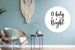 Citation De Noël O Sainte Nuit Avec Un Fond Blanc Sticker Mural Cercle Mural - 100x100 Cm - Peinture Ronde - Cercle De Papier Peint - Cercle Mural - Cercle Vivant - Autocollant -Jingle Bells Boutique 1200x800 8