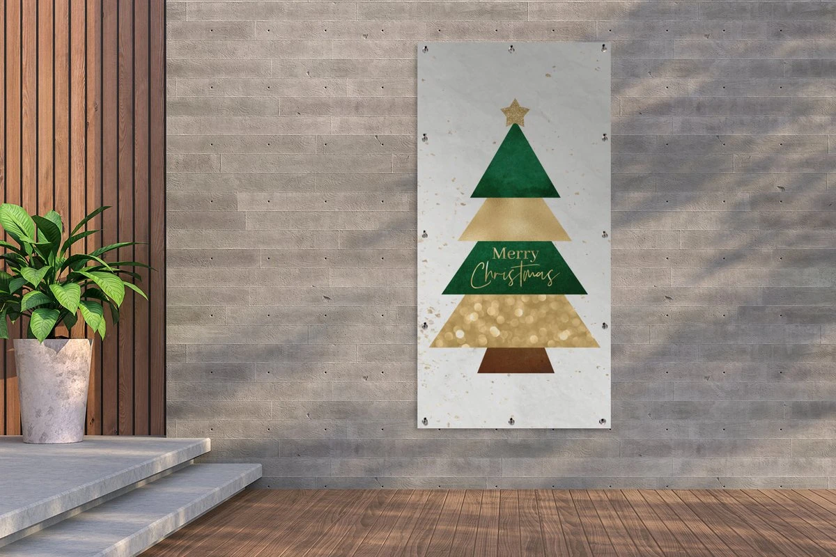 Décoration Murale Murale Extérieure Sapin De Noël - Peak - Citations - 80x160 Cm 4 Décoration Murale Murale Extérieure Sapin De Noël - Peak - Citations - 80x160 Cm – Image 2