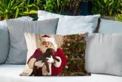 Coussins D'extérieur - Jardin - Père Noël Avec Un Chien Marron Dans Ses Mains - 60x40 Cm 10 Coussins D'extérieur - Jardin - Père Noël Avec Un Chien Marron Dans Ses Mains - 60x40 Cm -Jingle Bells Boutique 1200x800 887