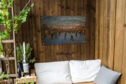 Posters De Jardin Devant Le Marché De Noël D' Amsterdam La Nuit - 90x60 Cm -Jingle Bells Boutique 1200x800 899