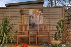 Verres à Champagne Avec Cannes De Bonbon De Noël Affiche De Jardin Toile En Vrac 40x60 Cm - Petit - Toile De Jardin / Toile D'extérieur / Peintures Pour L'extérieur (décoration De Jardin) -Jingle Bells Boutique 1200x800 908