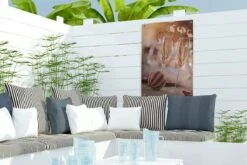 Verres à Champagne Avec Cannes De Bonbon De Noël Affiche De Jardin Toile En Vrac 40x60 Cm - Petit - Toile De Jardin / Toile D'extérieur / Peintures Pour L'extérieur (décoration De Jardin) -Jingle Bells Boutique 1200x800 909