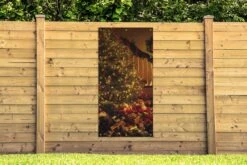 Décoration Murale Murale Extérieure Sapin De Noël Illuminé Avec Cadeaux - 80x160 Cm -Jingle Bells Boutique 1200x800 927