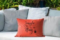 Coussins D'extérieur - Jardin - Citation De Noël Jingle Tout Le Chemin Avec Un Fond Rouge - 50x30 Cm 10 Coussins D'extérieur - Jardin - Citation De Noël Jingle Tout Le Chemin Avec Un Fond Rouge - 50x30 Cm -Jingle Bells Boutique 1200x800 964
