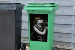 Autocollant De Conteneur Vieux MaîtresIllustrations De Noël - Guillaume D' Oranje Par Old Master Adriaen Thomasz Avec Une Lens Dorée -Jingle Bells Boutique 1200x800 980