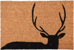 Paillasson Coco Cerf 60 Cm X 40 Cm - Paillasson - Paillasson - Antidérapant - Pour Intérieur Et Extérieur - Cadeau - Cadeau - Cadeau - Nouvel An - Noël - Anniversaire